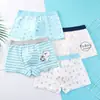 Roupa íntima infantil cueca boxer para meninos cueca boxer para meninos algodão tesouro de homem 5-12 anos roupa íntima para meninos não prende o bumbum