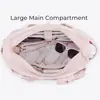 Bolsa tote feminina transfronteiriça, bolsa de armazenamento multi-bolsos de grande capacidade para o dia a dia, viagem casual, bolsa de ombro portátil