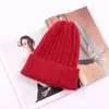 Gorros de Lana Tejida para Hombres y Mujeres, Lisos y Versátiles, Simples y Elegantes, Cálidos para Otoño e Invierno, Gorros Gruesos para Exteriores, Venta al por Mayor y Hechos a Medida