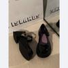 Zapatos de Cuero de Suela Gruesa Versátiles Estilo Japonés con Punta Redonda para Mujer 2025 Nuevos Zapatos Negros de Verano para Combinar con Faldas Zapatos Mary Jane de Tacón Grueso