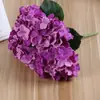 Flor artificial 5 cabezas hortensia Novia boda festival manojo de flores para sostener decoración del hogar flores artificiales fábrica directa flores de seda