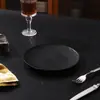 Prato de bife padrão pedra criativo prato de massa redondo prato de comida ocidental prato de salada prato de frutas doméstico plástico PP de grau alimentício