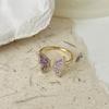 Anillo de perla de conejo con diseño de nicho para mujer, estilo Hepburn, moderno, elegante, de celebridades de Internet, combinable, de alta gama, abierto.
