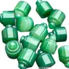 Selo Redondo Natural de Ágata Verde Escama Pingente Pingente de Jade Artesanal DIY Acessórios para Pendurar Celular Chave Venda por Atacado
