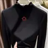 Camiseta Base de Felpa para Niña Otoño Invierno Manga Larga Infantil Elegante Ropa Interior para Bebé Top con Cuello Semi Alto y Volantes
