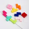 Combinación de Empalme de Agujero Recto Acrílico Cadena Colgante Tetris Pulsera de Cadena para Teléfono Móvil Accesorios de Joyería DIY