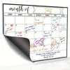 Imán de Nevera Amazon Transfronterizo Tablero de Mensajes Calendario Magnético de Borrado en Seco para Refrigerador Diseño Mensual de Calendario de Cocina Planificador Mensual