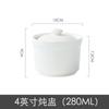 Olla de Cerámica Comercial Shaxian con Tapa para Una Persona Vajilla Dorada Moon Center Suplemento Olla de Sopa de Porcelana Fina