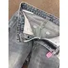 Jeans retro rasgados estilo americano, colección de otoño, estilo mujer, nuevo diseño 2026, corte holgado, adelgazante, pantalones largos casuales, adecuados para figuras petite