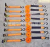 Tensor Personalizado 4.5M x 1 Pulgada con Gancho Correas de Trinquete Juego de 8 Piezas Correas de Sujeción de Trinquete para Motocicleta de Alta Resistencia