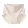Pantaletas Suaves de Cintura Alta para Mujer con Alta Elasticidad, Cinturilla Acanalada Amigable con la Piel, Cobertura Total, Ropa Interior Versátil para Mujer 2118