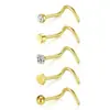 Set Combinado de 21 Piezas de Acero Inoxidable para Nariz Anillo de Nariz Accesorios Básicos para Piercings Corporales Clavo de Nariz de Acero Inoxidable