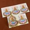 Promoção Quente Thangka Tibetano Nepalesa Puro Pintado à Mão com Buda Sem Forma, Mão de Buda, Lótus e Formas de Cabacinha Núcleo do Cartão
