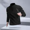 Roupa de Treino com Zíper Meio Aberto Transfronteiriça para Homens, Roupas de Corrida de Outono, Camisetas Esportivas Finas de Manga Longa, Tops de Fitness, Vestuário Esportivo