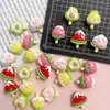 Helado de Fruta Juguete de Comida Dibujos Animados Accesorios para Uñas Pasador Pendientes Hecho a Mano DIY Accesorios para Dedos de Árbol