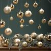 Bola de Navidad 6CM Dorada 8CM plateada Bola Brillante Bola Mate Colgante Arreglo Árbol de Navidad Colgante Decoraciones Electrochapadas