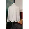 Camisola Tricô Doce Juvenil Estilo Francês para Mulheres, Nova Moda Casual Versátil para o Início do Outono de 2026 Camisa de Bolinhas para Usar em Camadas