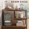 Mesa de centro para sala de estar, uso doméstico, mesita auxiliar para sofá, mesa de té pequeña, de pie, móvil, carrito pequeño, estante de almacenamiento, mueble de té simple