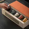 Conjunto Original de Copos de Argila Roxa Mineral, Copo de Degustação de Chá de Segmento de Argila Roxa, Xícara de Chá Kung Fu Doméstica de Ponta, Pode Ser Usado como Lembrança para o Proprietário