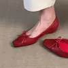Sapatos femininos Chuyuji estilo retrô francês, confortáveis, de sola macia, baixos, adequados para o trajeto e trabalho profissional.