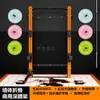 Rack de sentadillas para uso doméstico, Rack combinado plegable de pared para sentadillas y press de banca, Rack de pórtico plegable para dominadas y press de banca