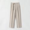 Pantalones Sueltos de Tubo Recto para Hombre Nueva Moda Caída de Tela Ropa Casual con Cordones de Gama Alta Pantalones de Traje Versátiles para Hombre