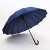 Guarda-chuva de 24 varetas, Guarda-chuva longo extra grande para três pessoas resistente a tempestades, Guarda-chuva reto de negócios para presente publicitário, Atacado Personalizado com Logo