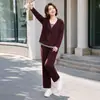 Conjunto de Sudadera con Capucha de Dos Piezas para Mamá de Mediana Edad, Nuevo Conjunto de Otoño para Mujer, Traje Casual para Personas de 40-50 Años, Sudadera de Manga Larga