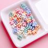 Macaron Alloy Four-way Mini Trevo de Quatro Folhas Frisado DIY Cadeia de Telefone Móvel Pingente Chaveiro Material Acessórios de Jóias