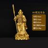 Adorno de Estatua de Guan Gong de Pie de Cobre, Pieza Decorativa Grande para Entrada de Casa o Tienda, Dios Guan Di