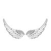 Aretes de Alas de Ángel S925 Aretes para Mujer con Diamante Elegantes Elegantes Diseño Nicho Personalizados Accesorios Dulces para las Orejas