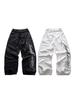 Pantalones Casuales con Estampado de Letras de Calle Americanos Moda Pareja Versátiles Diarios Cordón Holgados Pierna Ancha Rectos Venta al por Mayor