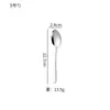 Aço Inoxidável 304 1010 Talheres Faca de Bife Ocidental, Garfo, Colher, Colher de Gelo com Cabo Longo, Colher de Sobremesa Café para Hotel Casa