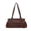 Bolsa de Mano de Lujo Ligero Estilo Coreano al por Mayor Bolsa Cubo para Mujer 2026 Otoño Nuevo Color Sólido Remache Bolso de Hombro Único Bolso para el Trabajo y el Hombro