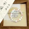 Pulsera de Mejor Amiga Más Vendida, Estilo Dulce, Rosa, Lujo Ligero, Regalo al por Mayor, Estilo Popular de Buena Relación Calidad-Precio, Puesto del Mercado Nocturno con Temática de Hadas