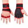 Soporte de Muñeca Guantes de Fitness Hombres Mujeres Medio Dedo Levantamiento de Pesas Mancuerna Barra de Dominadas Antiescaras Antideslizante Antidesgaste Amortiguador Transfronterizo