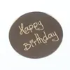 Decoración Acrílica para Cupcakes de Feliz Cumpleaños Redonda Grabada con Láser Decoración de Regalo para Fiesta de Cumpleaños