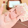 Colgante de Buda Maitreya Verde Jade Afgano Natural y Blanco, Nueva Figura de Buda Rosa de Doble Cara Estilo Chino, Adorno Rico en Aceite y Delicado