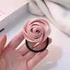 Grampo de cabelo laço rosa rosa feminino alta qualidade elegante estilo Chanel grampo de franja rosa clipe lateral acessórios de cabelo