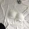 Top Tubo Strapless Push-Up de Color Puro Envuelto en el Pecho para Estudiante de Primavera y Verano, Espalda Hermosa, Antideslizante, Anti-Exposición