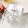 Pinzas para el Cabello Empaquetadas en Tarjeta con Acabado de Alta Gama, Pinzas de Garra Estrella Iridiscentes Grabadas con Láser, Exquisitos Accesorios para el Cabello Estilo Ballet, Dulces Pinzas de Tiburón para la Parte Trasera de la Cabeza