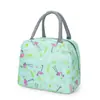 Bolsa de hielo aislante con estampado pequeño y fresco de flamenco, bolsa para el almuerzo, bolsa portátil, venta al por mayor transfronteriza, bolsa para lonchera de comercio exterior