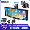 Bepocam Sistema de Navegación para Coche Inalámbrico CarPlay de 10.26 pulgadas Grabación Dual Delantera y Trasera Grabadora de Conducción de Alta Definición