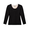 Ropa Interior Térmica para Mujer Ropa Interior Sin Costuras Ropa de Otoño para Mujer con Forro Polar Base Gruesa Ropa de Otoño e Invierno Lana Simple Ropa de Otoño para Mujer