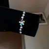 Pulsera con colgante ovalado de circonita, sensación de lujo ligero y alta gama, pulsera versátil, joyería de diseño de moda nicho para mujeres, venta al por mayor