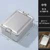 En stock caja cuadrada universal de hojalata de hierro lata para té lata vacía lata de metal lata de hierro caja de embalaje sellada lata