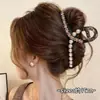 Presilha de cabelo marrom estilo francês para mulheres, moderna e versátil, com toque de luxo, presilha de tubarão, novo modelo 2026, acessório de cabelo tipo garra Maillard