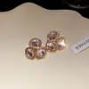 Brincos Quadrados de Aço Europeus e Americanos Transfronteiriços com Ponta de Diamante Design Personalizado Senso de Moda Exquisitos Brincos Leve Luxo Senso de Alto Padrão Ornamentos de Orelha