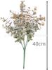 Fábrica transfronteiriça de flores artificiais planta folha de dinheiro eucalipto Arranjo de flores de casamento dourado buquê de decoração de eucalipto de geada branca