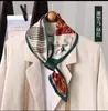 Bufanda de Seda Rayada a Cuadros de Seda Simulada Europea y Americana Bufanda Larga de Seda con Rayas Anguladas Bufanda para Cuello de Camisa de Combinación de Primavera y Verano Bufanda para Mujer